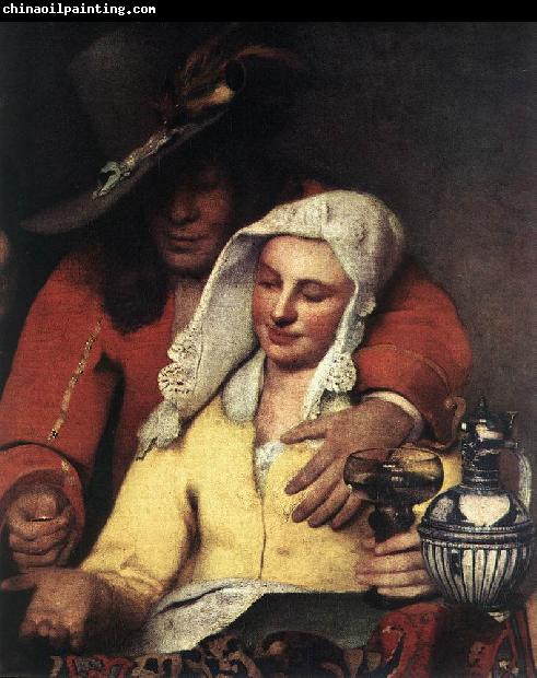 VERMEER VAN DELFT, Jan The Procuress (detail) wer