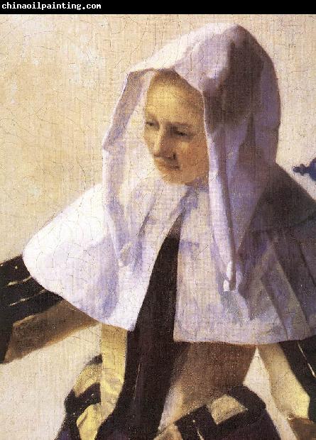 VERMEER VAN DELFT, Jan Young Woman with a Water Jug (detail) r