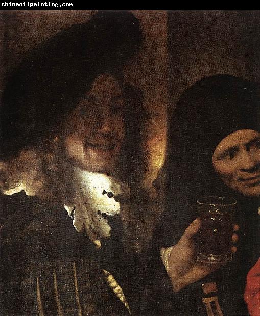 VERMEER VAN DELFT, Jan The Procuress (detail) rt