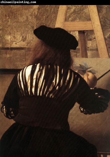 VERMEER VAN DELFT, Jan The Art of Painting (detail) eqt