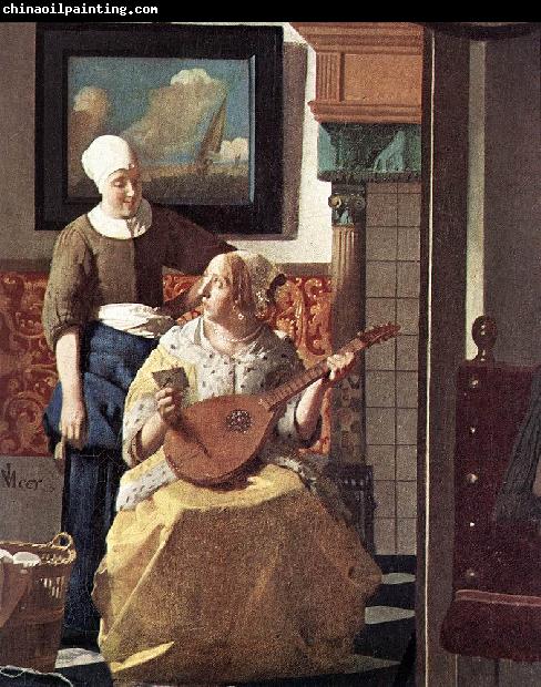 VERMEER VAN DELFT, Jan The Love Letter (detail) kyi