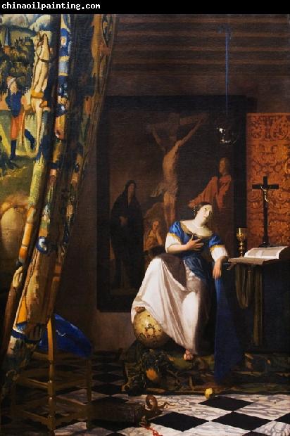 VERMEER VAN DELFT, Jan The Allegory of the Faith wet