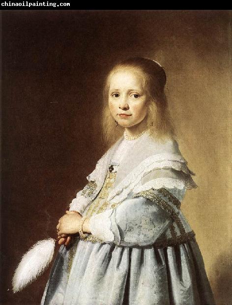 VERSPRONCK, Jan Cornelisz Girl in a Blue Dress wer