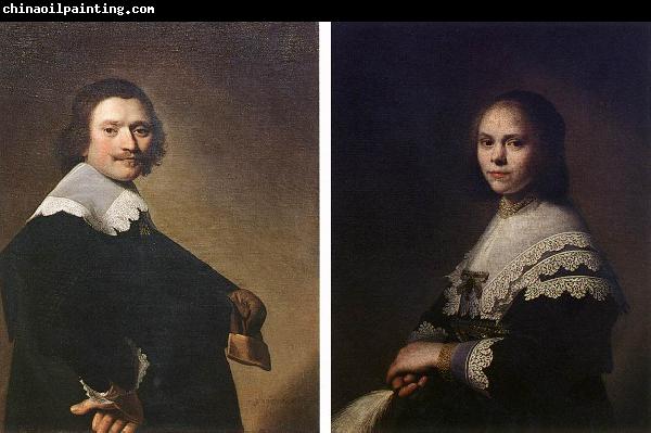 VERSPRONCK, Jan Cornelisz Portrait of a Man and Portrait of a Woman  wer