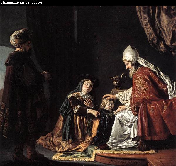 VICTORS, Jan Hannah Giving Her Son Samuel to the Priest ar