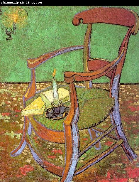 Vincent Van Gogh Gauguin's Chair with Books and Candle