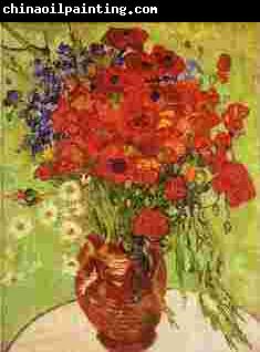 Vincent Van Gogh Red Poppies and Daisies