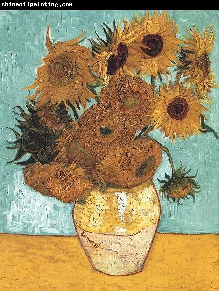 Vincent Van Gogh Vase with Twelve Sunflowers