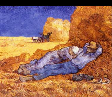 Vincent Van Gogh Noon : Rest from Work