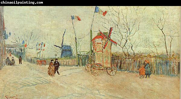 Vincent Van Gogh Street Scene in Montmartre