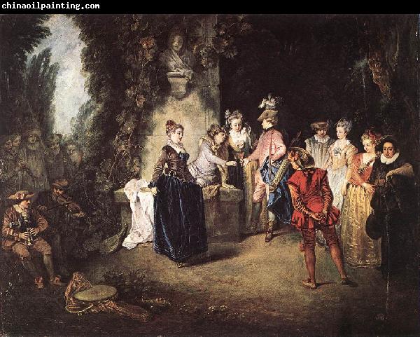 WATTEAU, Antoine The French Comedy