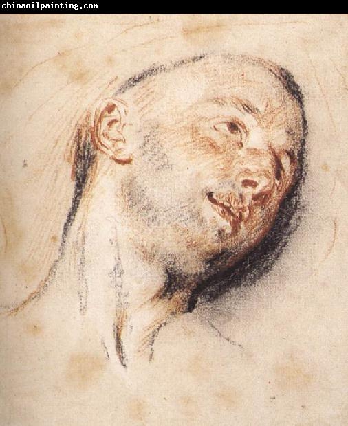 WATTEAU, Antoine Head of a Man