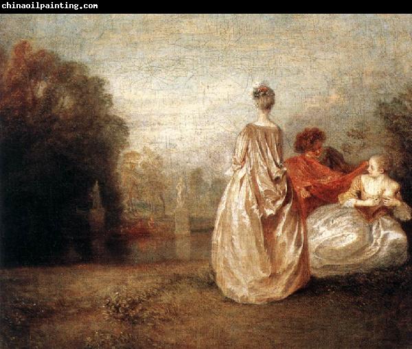 WATTEAU, Antoine Two Cousins