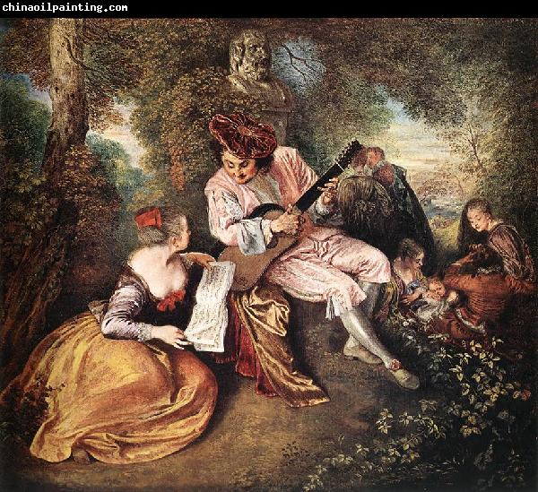 WATTEAU, Antoine La gamme d amour