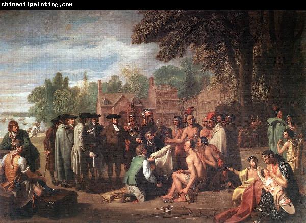 WEST, Benjamin The Treaty of Penn with the Indians.