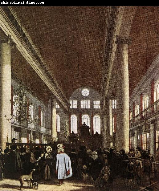 WITTE, Emanuel de Interior of the Portuguese Synagogue in Amsterdam