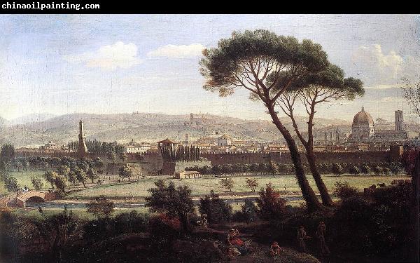 WITTEL, Caspar Andriaans van View of Florence from the Via Bolognese