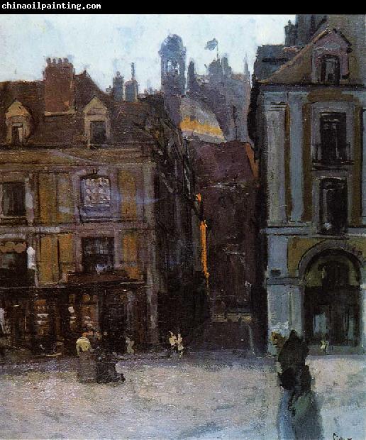 Walter Sickert The Quai Duquesne and the Rue Notre Dame, Dieppe