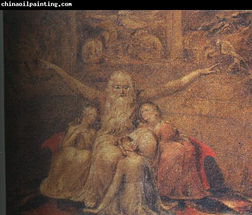 William Blake Job and his Daughters