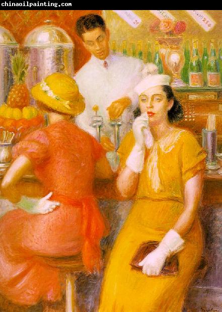 William Glackens The Soda Fountain