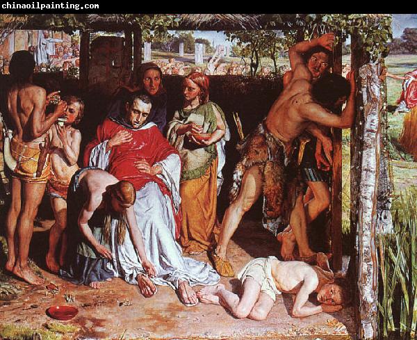 William Holman Hunt A Converted British Family Sheltering a Christian Missionary from the Persecution of the Druids