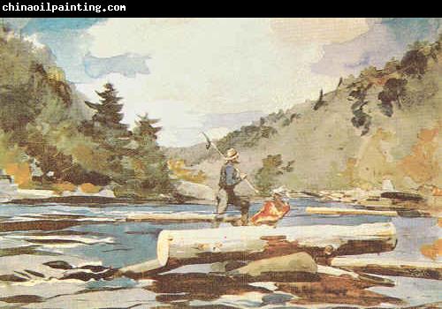 Winslow Homer Hudson River, Logging