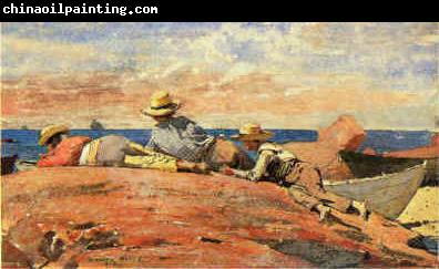 Winslow Homer Three Boys on the Shore