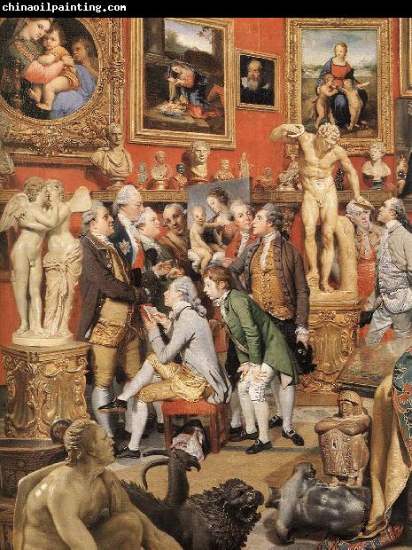 ZOFFANY  Johann The Tribuna of the Uffizi (detail)