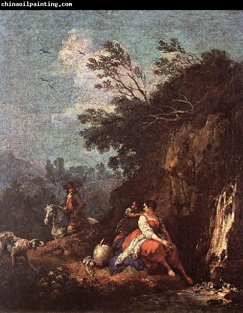 ZUCCARELLI  Francesco Landscape with a Rider