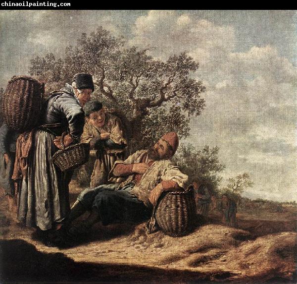 MOLYN, Pieter de Landscape with Conversing Peasants sg