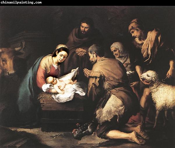 MURILLO, Bartolome Esteban Adoration of the Shepherds zg