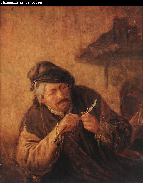 OSTADE, Adriaen Jansz. van Cutting the Feather ag