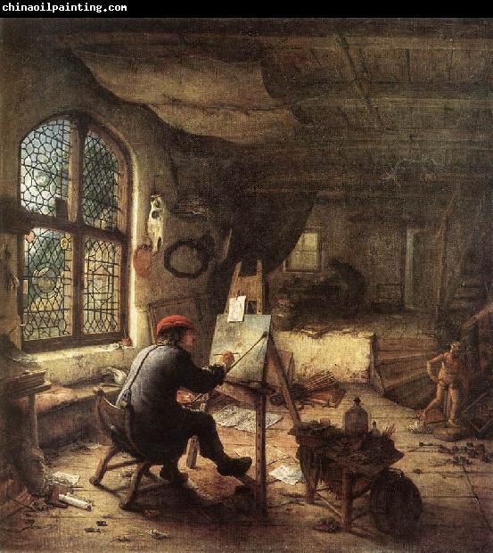 OSTADE, Adriaen Jansz. van The Painter in His Studio sg