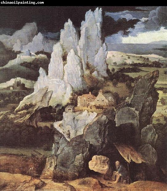 PATENIER, Joachim St Jerome in Rocky Landscape af