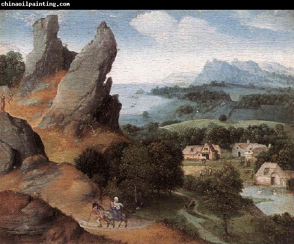 PATENIER, Joachim Landscape with the Flight into Egypt agh