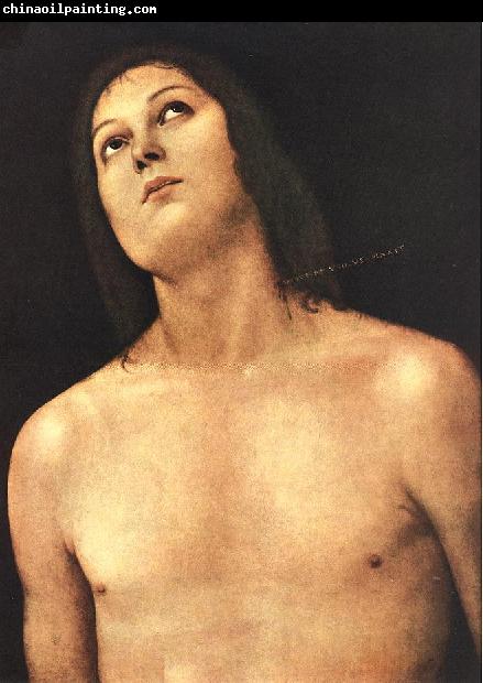 PERUGINO, Pietro Bust of St. Sebastian sg