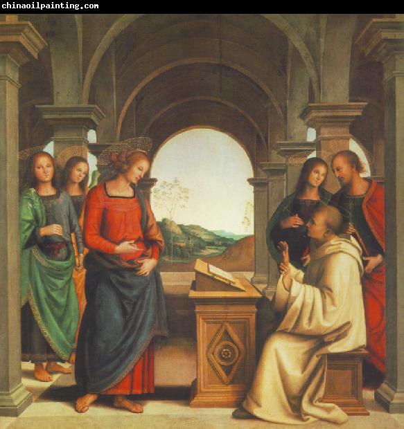 PERUGINO, Pietro The Vision of St. Bernard af