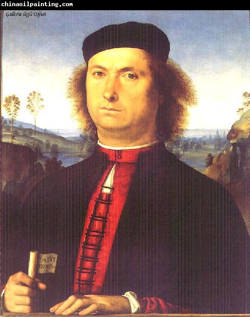 PERUGINO, Pietro Portrait of Francesco delle Opere te