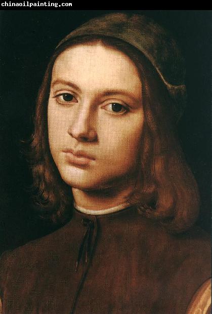 PERUGINO, Pietro Portrait of a Young Man (detail) af