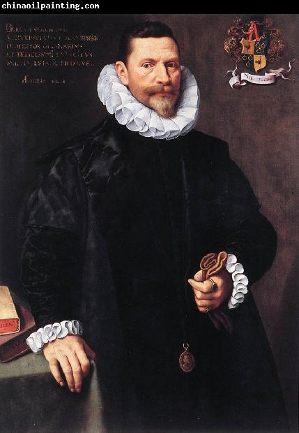 POURBUS, Frans the Younger Portrait of Petrus Ricardus zg