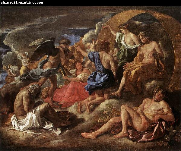 POUSSIN, Nicolas Helios and Phaeton with Saturn and the Four Seasons sf