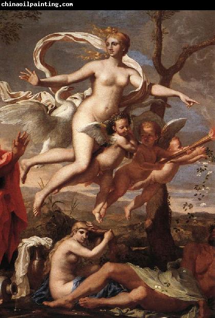 POUSSIN, Nicolas Venus Presenting Arms to Aeneas (detail) af
