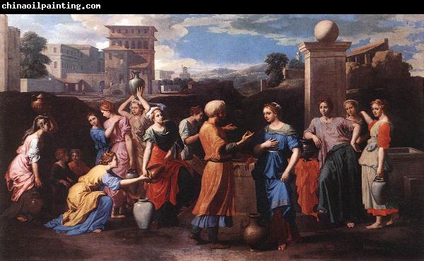 POUSSIN, Nicolas Rebecca at the Well st