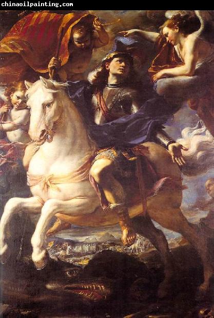 PRETI, Mattia St. George on Horseback af