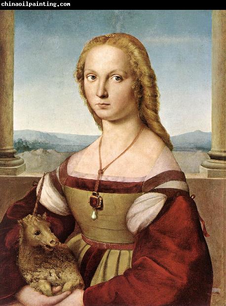 RAFFAELLO Sanzio Lady with a Unicorn dfg