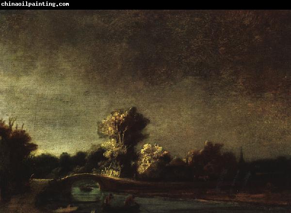 REMBRANDT Harmenszoon van Rijn Landscape with a Stone Bridge dyu