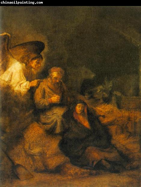 REMBRANDT Harmenszoon van Rijn The Dream of St Joseph ds