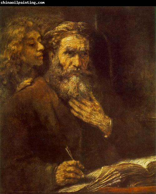 REMBRANDT Harmenszoon van Rijn Evangelist Matthew