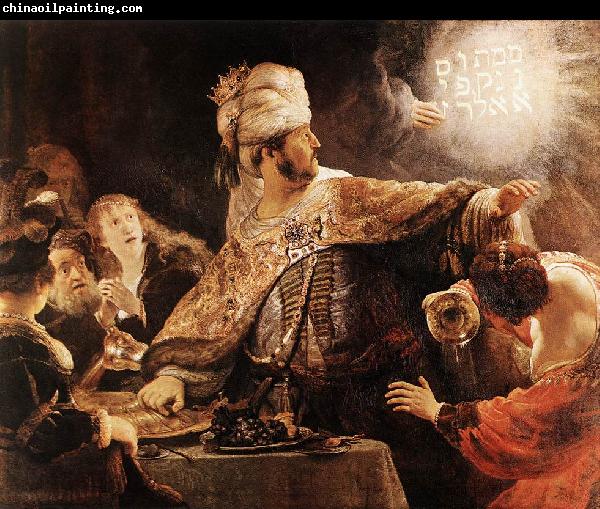 REMBRANDT Harmenszoon van Rijn Belshazzar's Feast