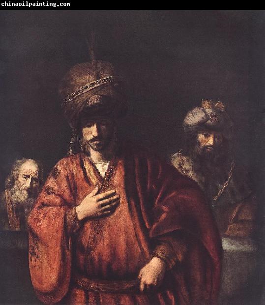 REMBRANDT Harmenszoon van Rijn David and Uriah